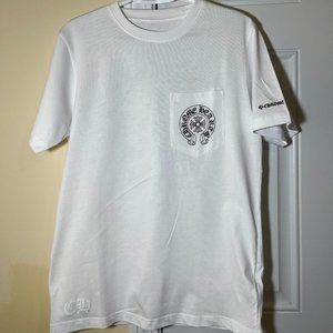 Chrome Hearts White pocket logo Tshirt Small